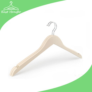 White Wooden Hangers with Notch
