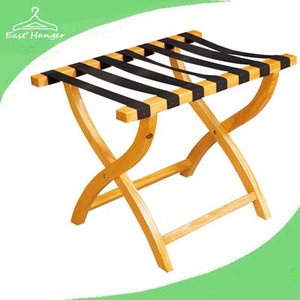 Wooden luggage rack folding luggage stand for hotel luggage carrier