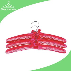 Deep red ceiling decoration hangers with lace decorated