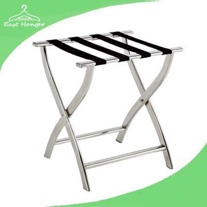 Hotel folding stainless steel luggage rack luggage stand for hotel