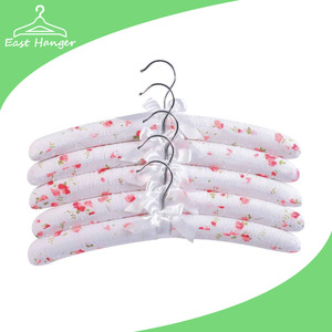 embroidered cotton padded hangers for women