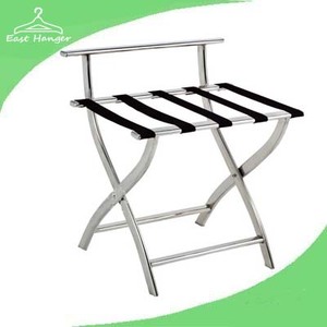 Hotel stainless steel luggage rack folding luggage carrier luggage stand