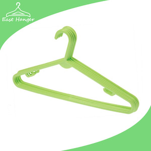 Simple design PP plastic clothes hanger with racks for strap